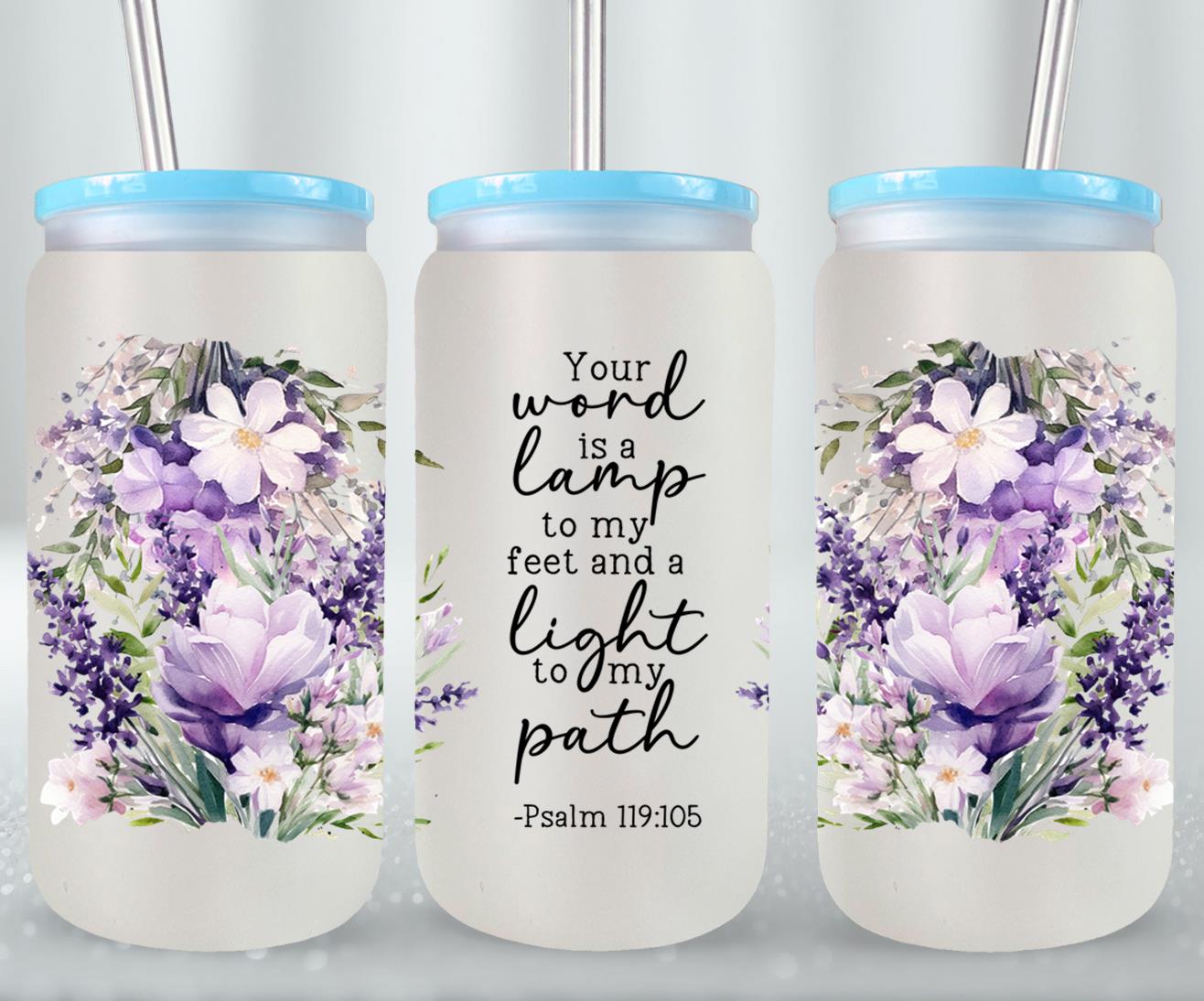 Your Word Is My Lamp-10234 - glass can