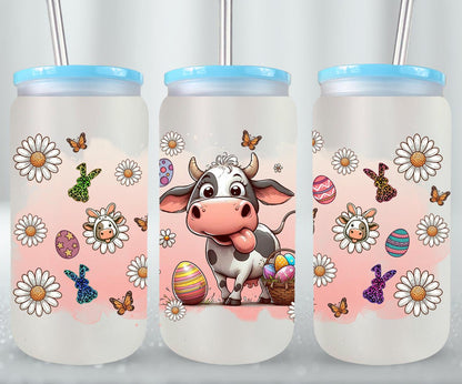 Cow Easter Day-10295 - glass can