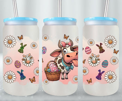 Cow Easter Day-10311 - glass can