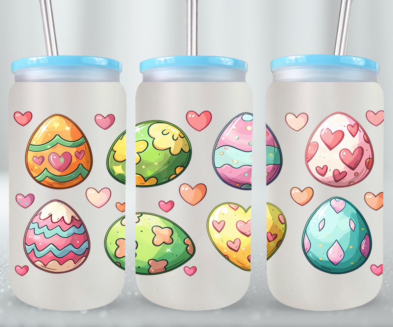 Easter Eggs-10324 - glass can