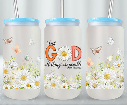 With God All Things are Possible-10232 - glass can