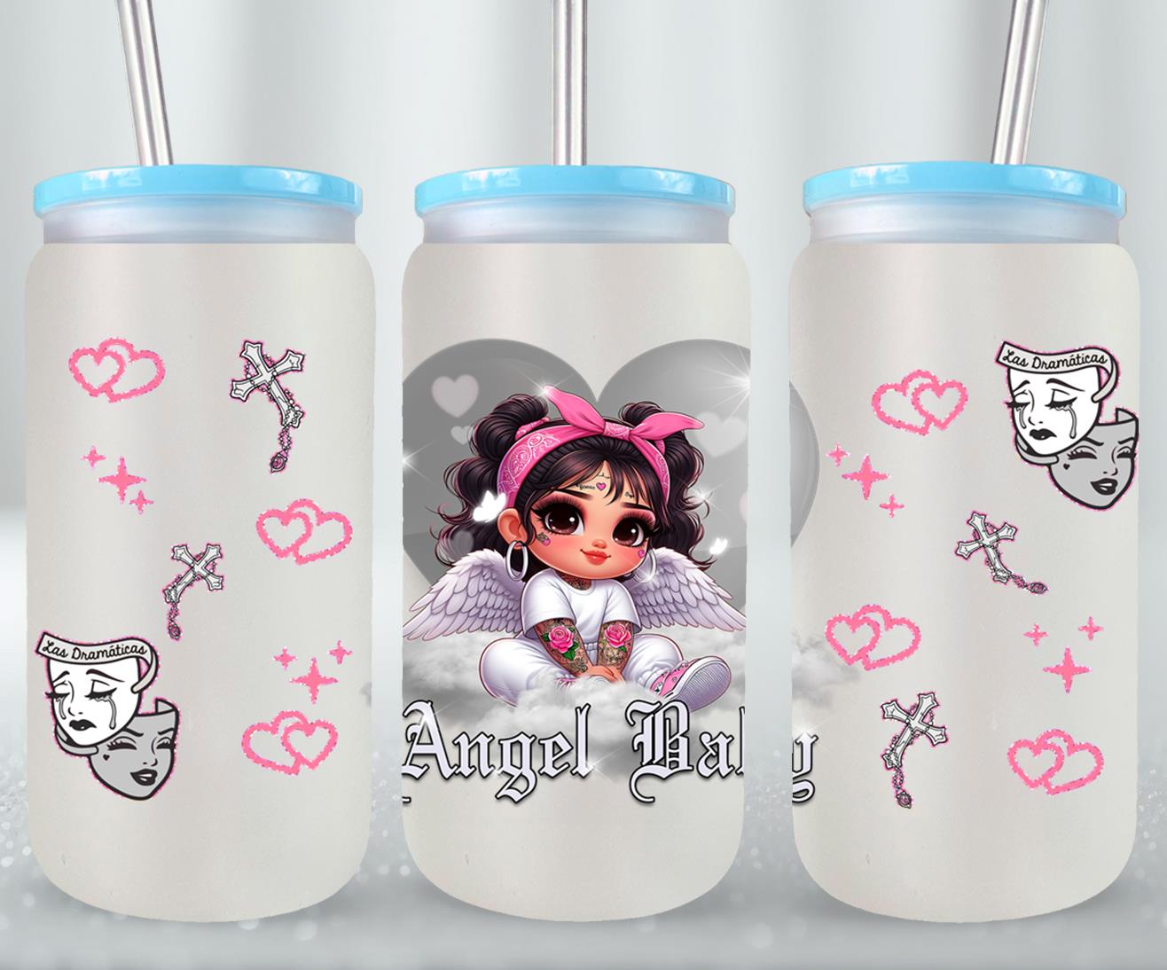 Angel Baby-10124 - glass can