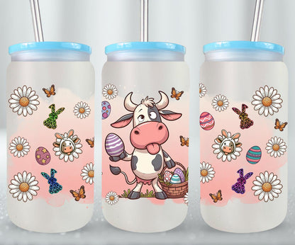 Cow Easter Day-10294 - glass can