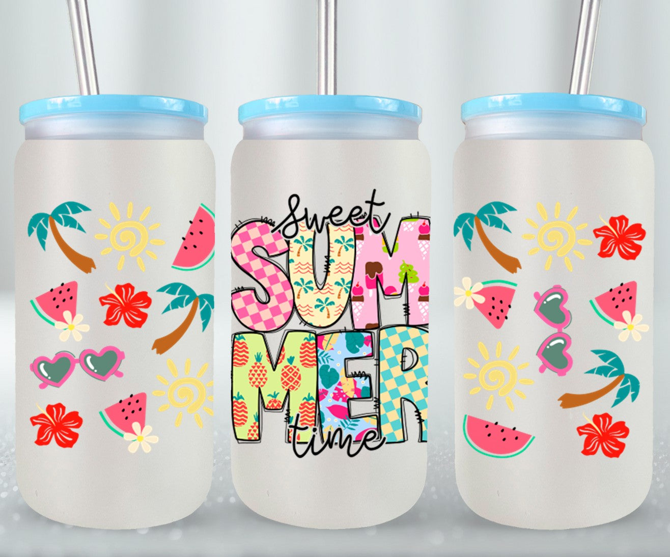 Sweet Summer Time-10675 - glass can