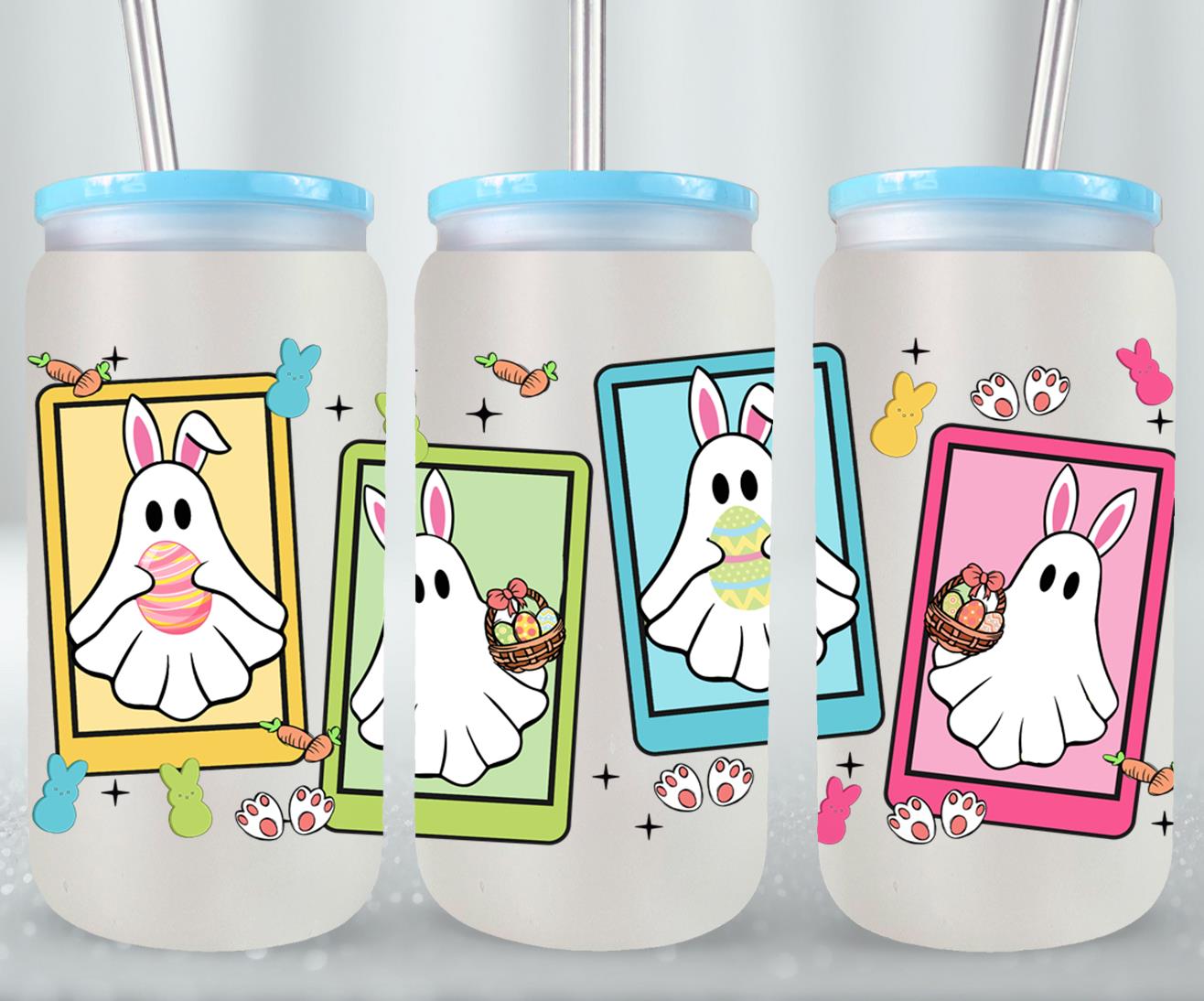 Ghost Easter-10351 - glass can