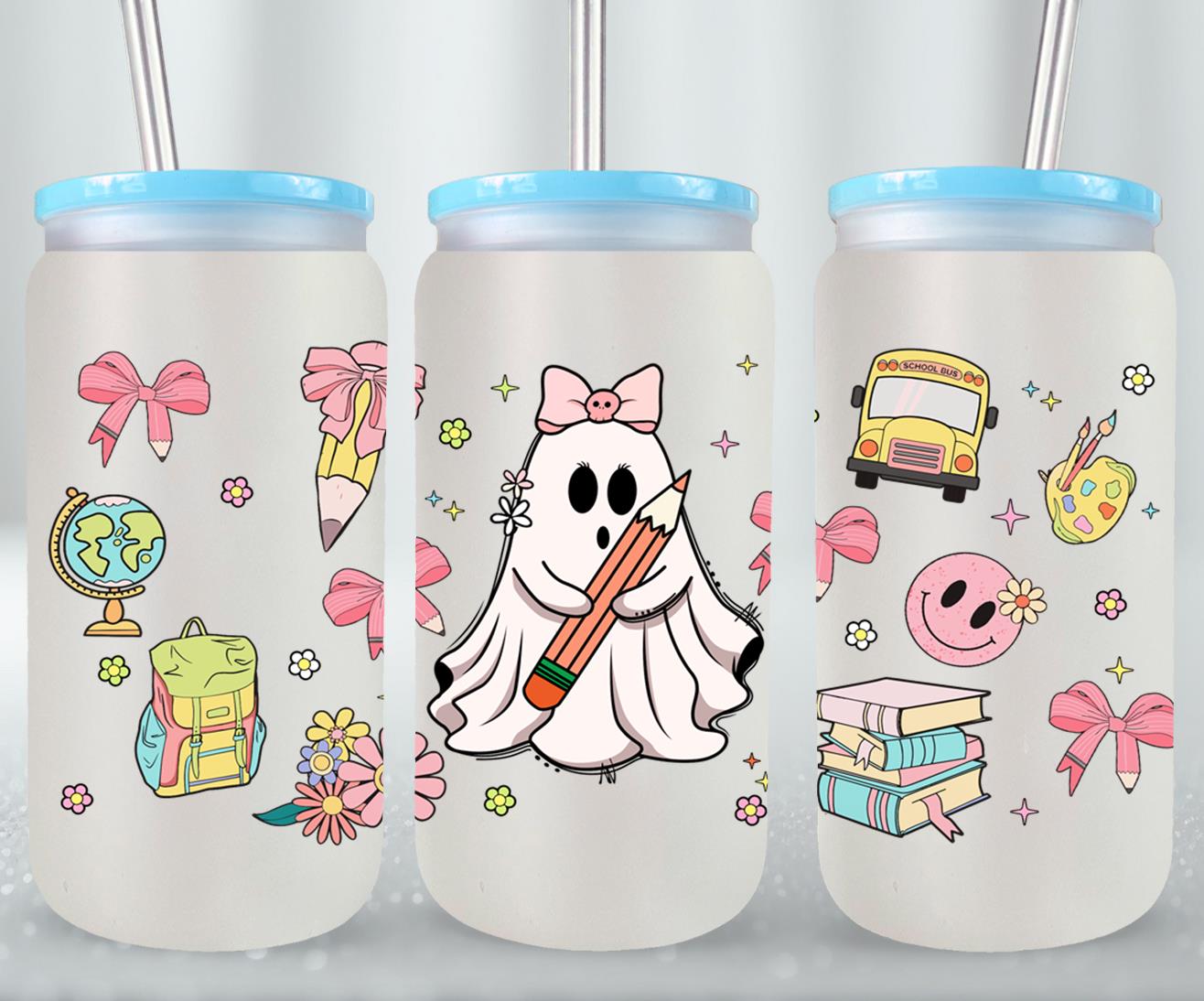 Back to School - glass can