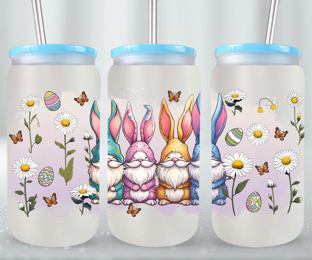 Gnomes Easter Day-10352 - glass can