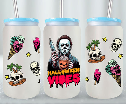 Halloween Vibes - glass can