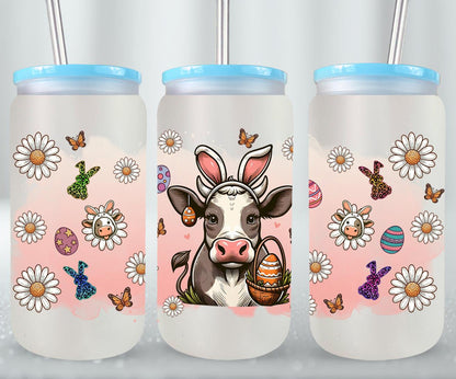 Cow Easter Day-10302 - glass can