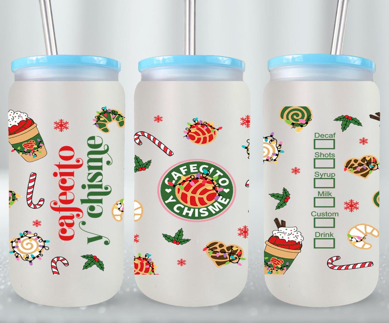 Cafecito y Chisme Christmas-10030 - glass can