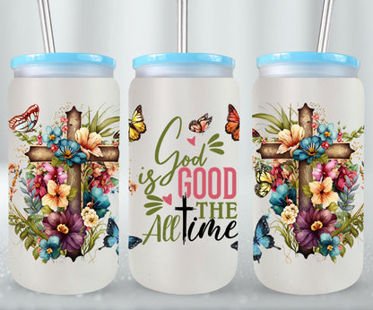 God is Good All the Time-10199 - glass can