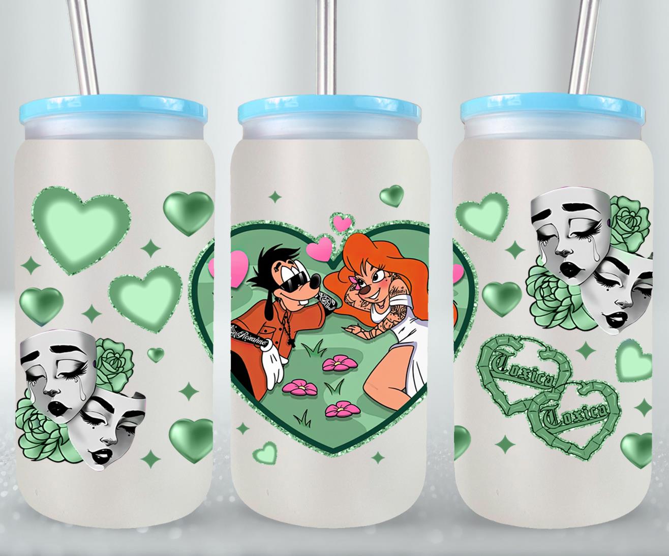Cholos Cartoon-10165 - glass can