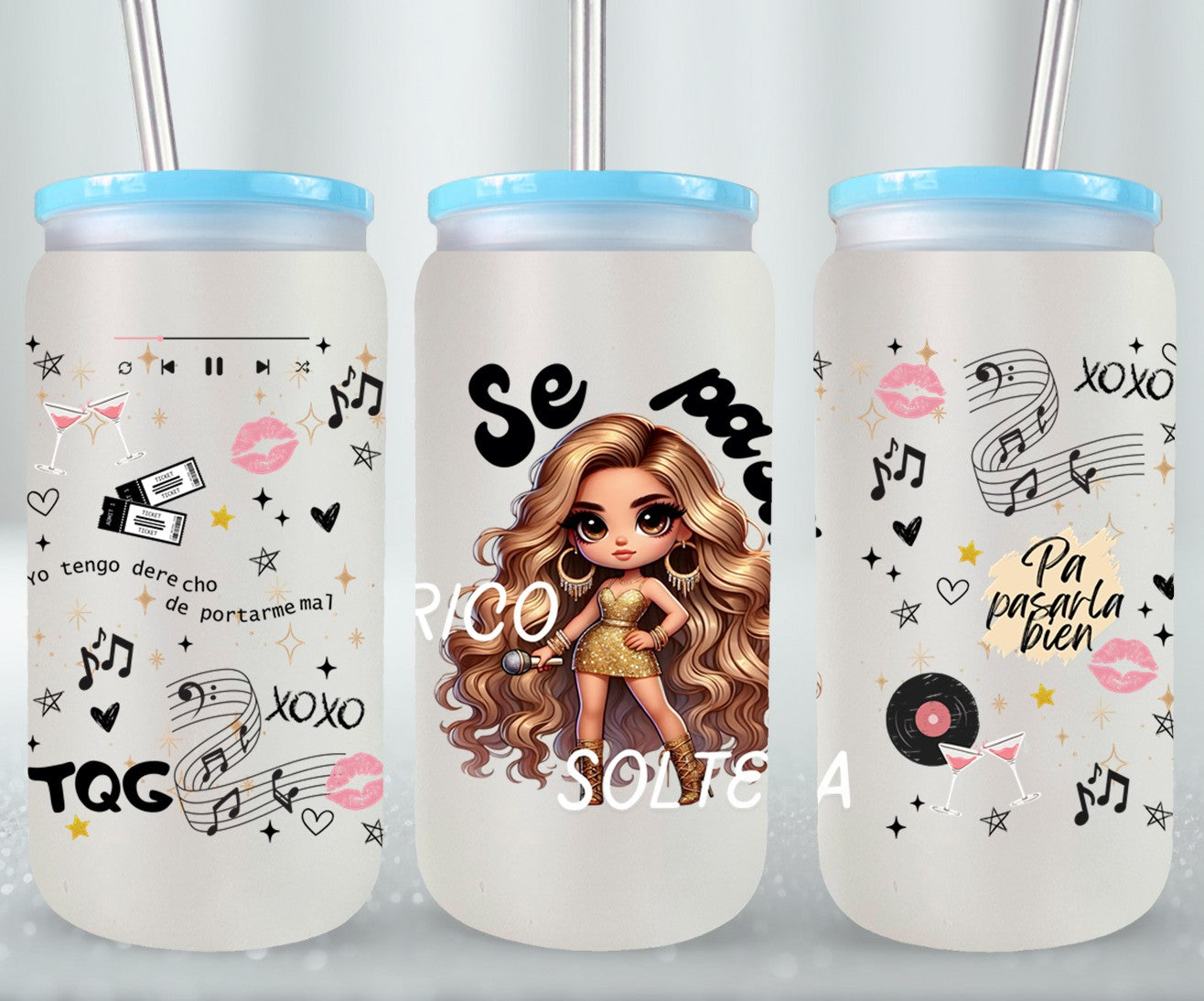 Se Pasa Rico Soltera-11076 - glass can