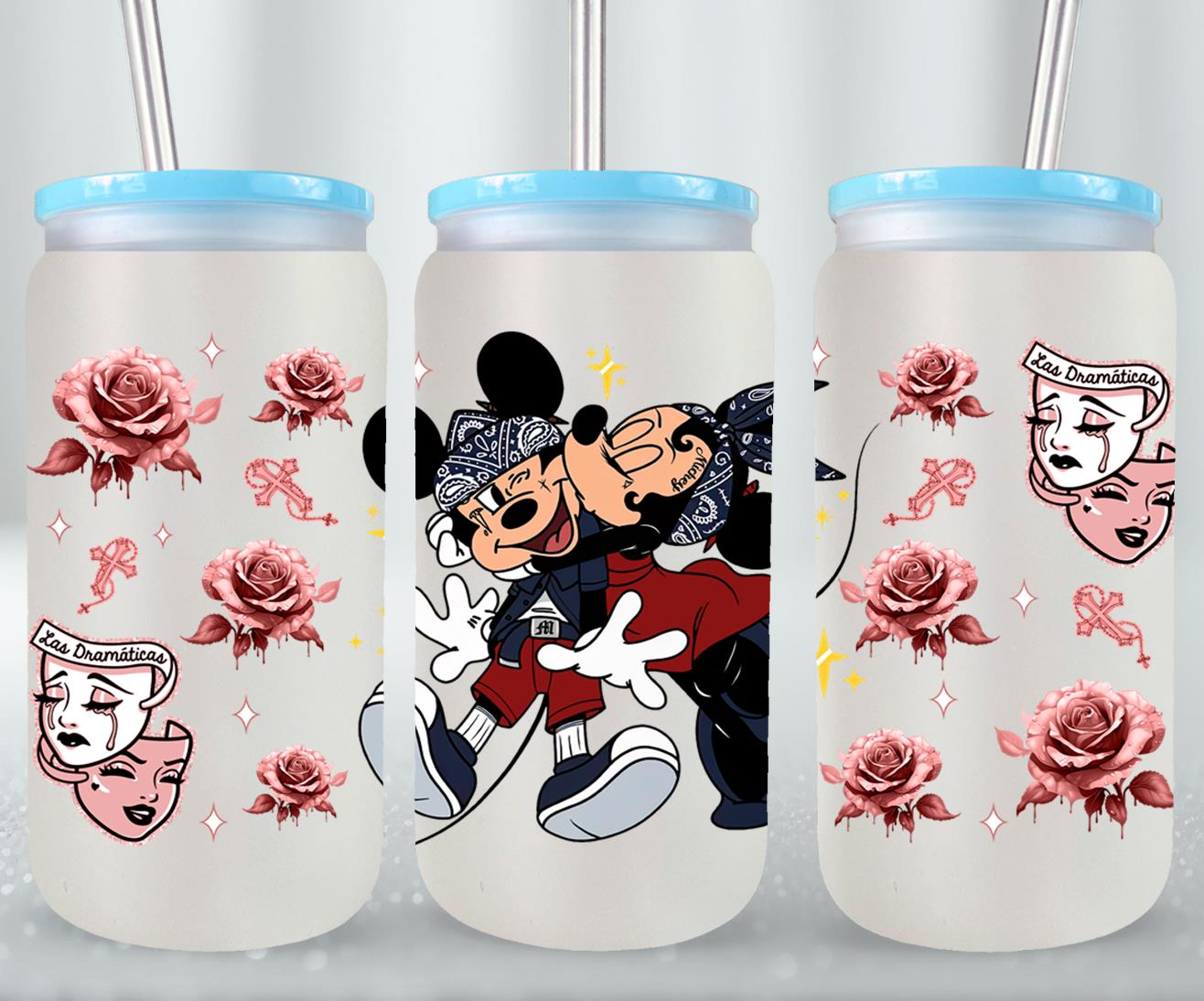 Cholos Cartoon-10152 - glass can