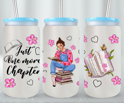 Just One More Chapter with Girl-9980 - glass can