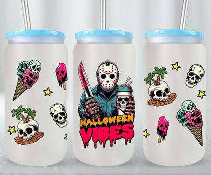 Halloween Vibes - glass can