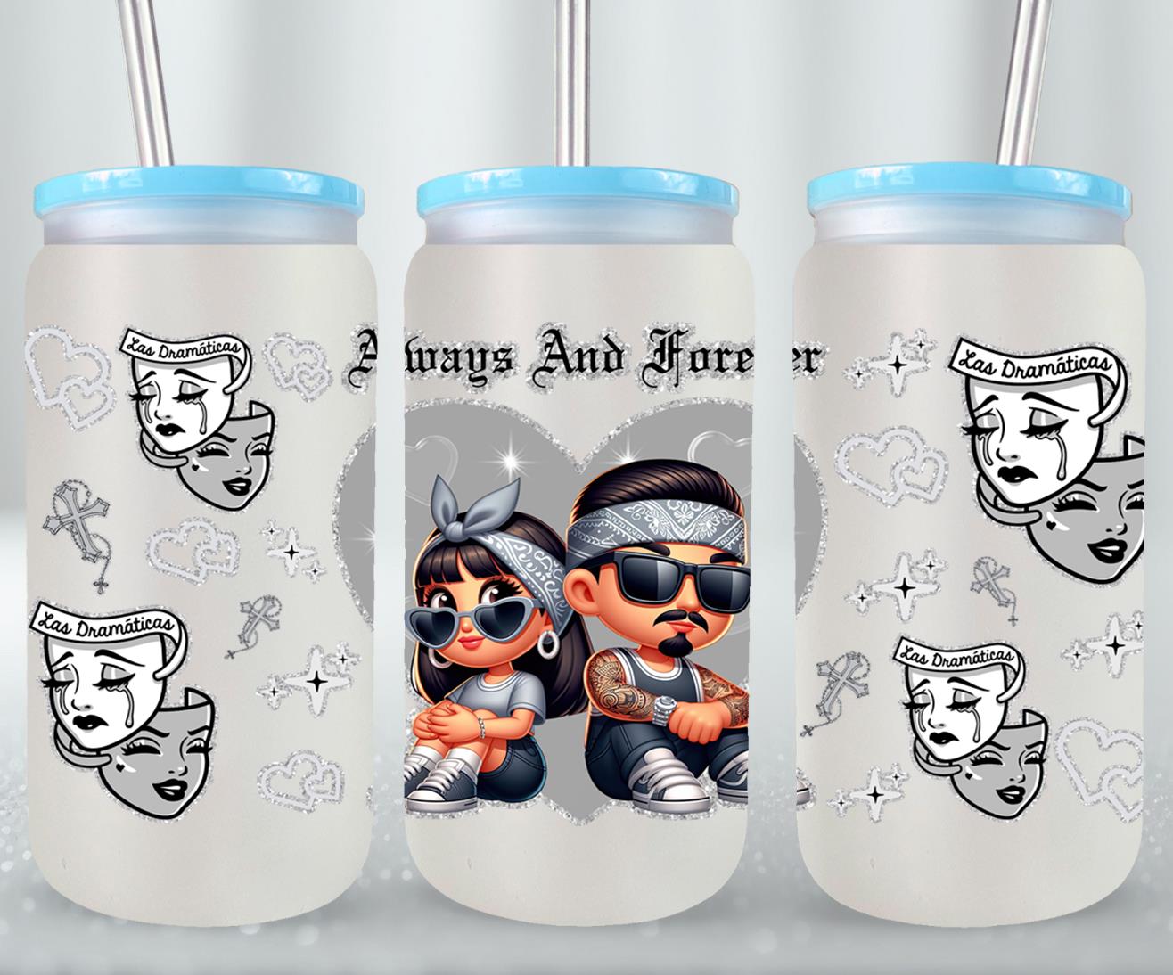 Always and Forever-10109 - glass can