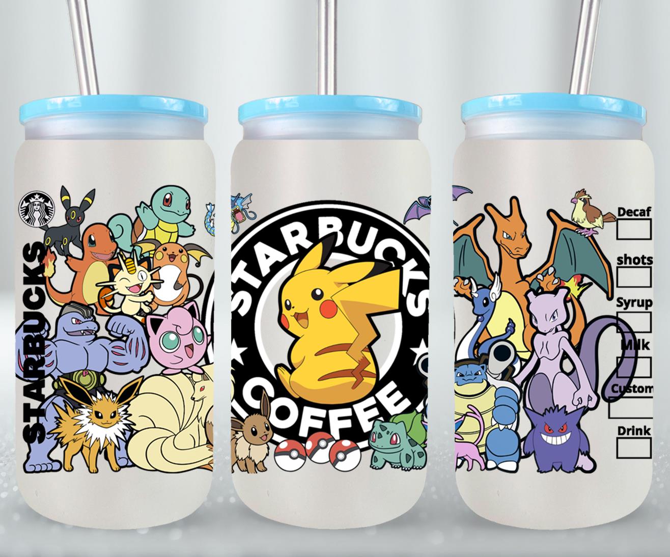 Pokemon - glass can
