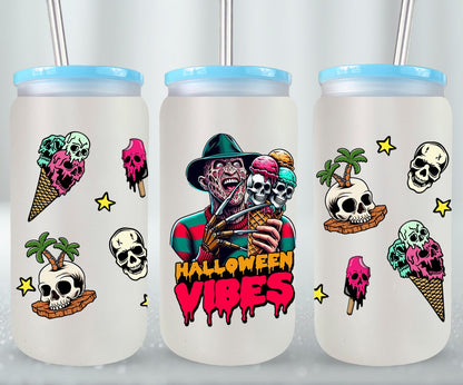 Halloween Vibes - glass can