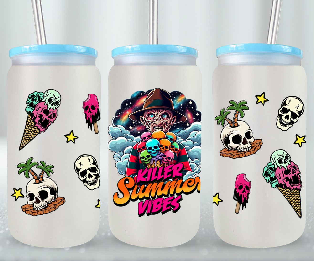 Summer Killer Vibesr-10727 - glass can