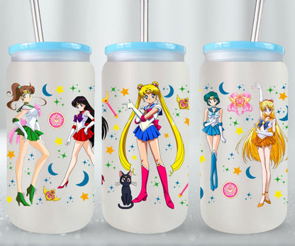 Moon Girls - glass can
