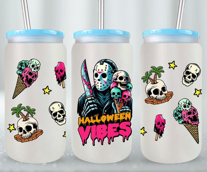 Halloween Vibes - glass can