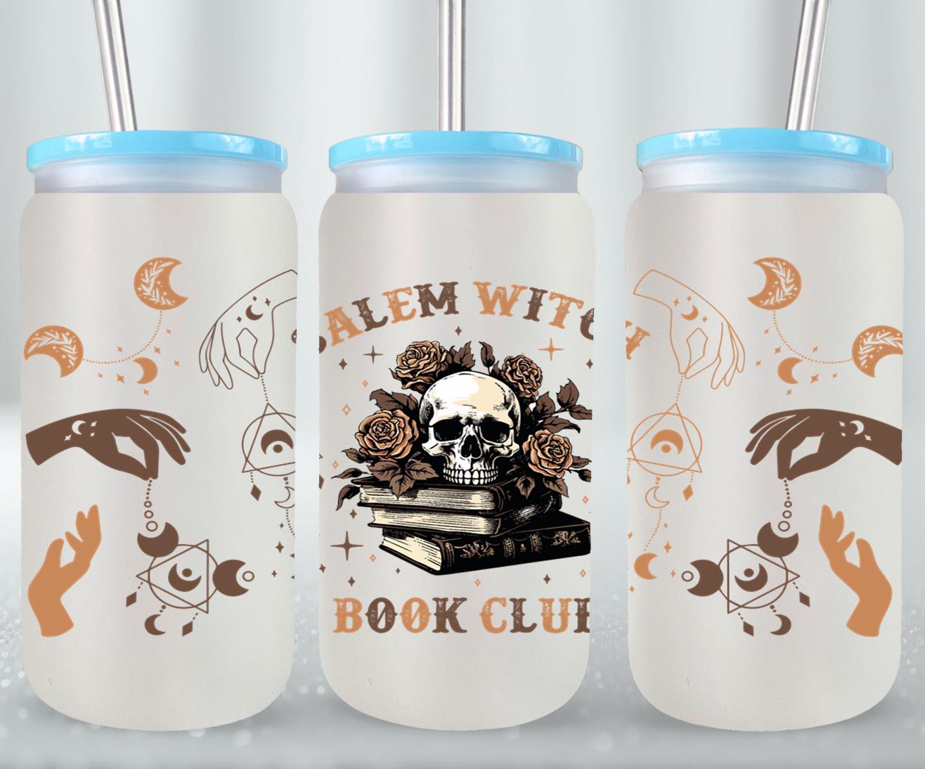 Salem Witch Book Club-9984 - glass can