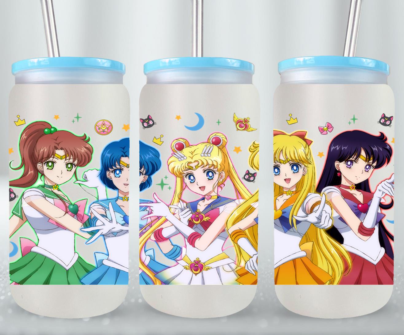 Moon Girls - glass can