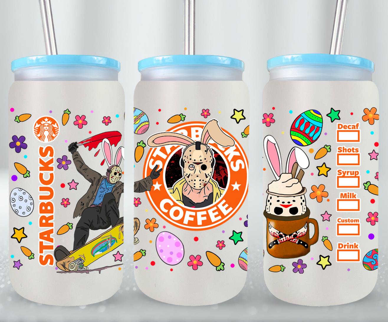 Easter Jason Voorhees-10337 - glass can