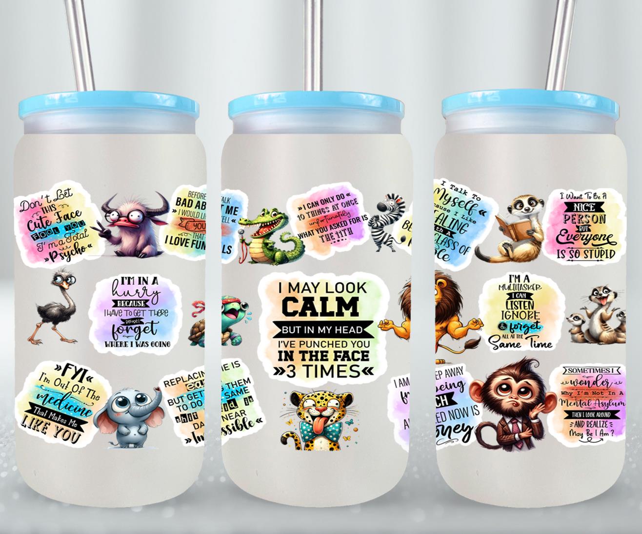 I May Look Calm-9897 - glass can