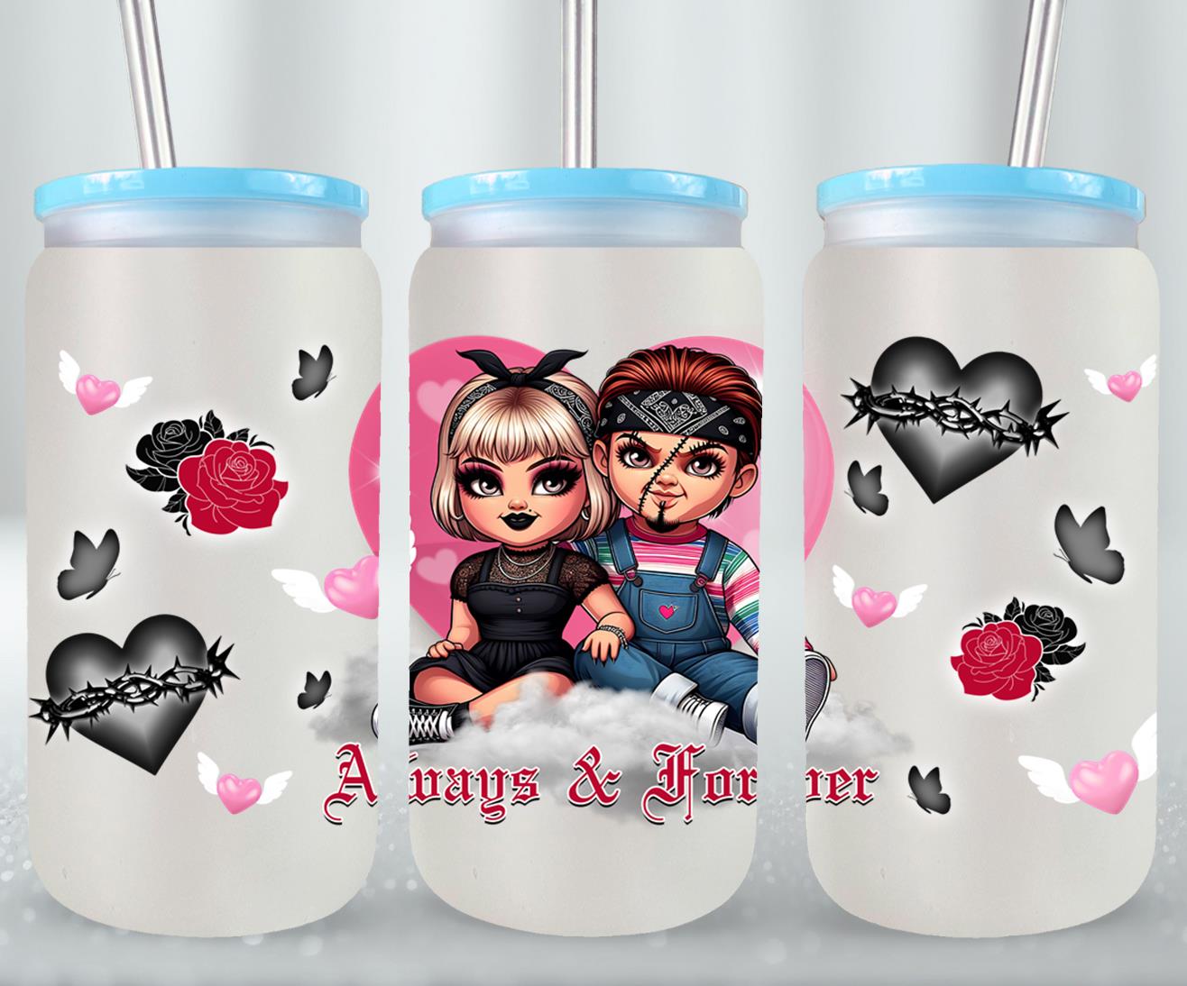 Always and Forever-10115 - glass can