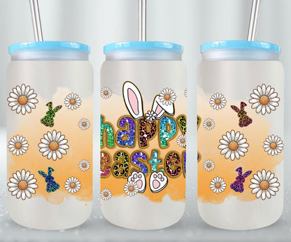 Happy Easter-10358 - glass can