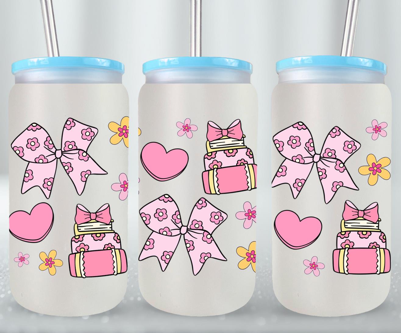 Bows and Books-9973 - glass can