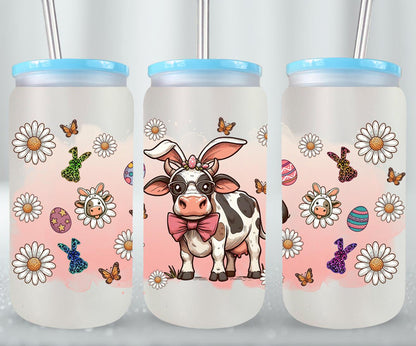 Cow Easter Day-10306 - glass can