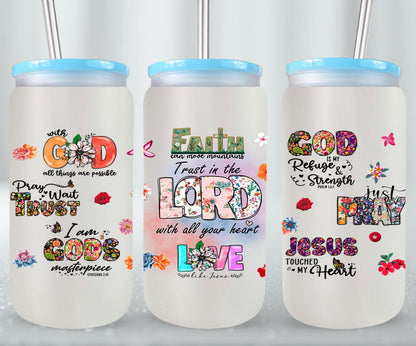 Trust in the Lord with All Your Heart-10229 - glass can