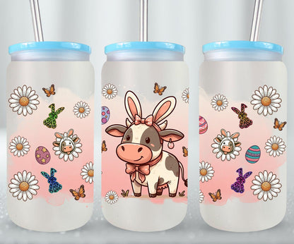 Cow Easter Day-10305 - glass can