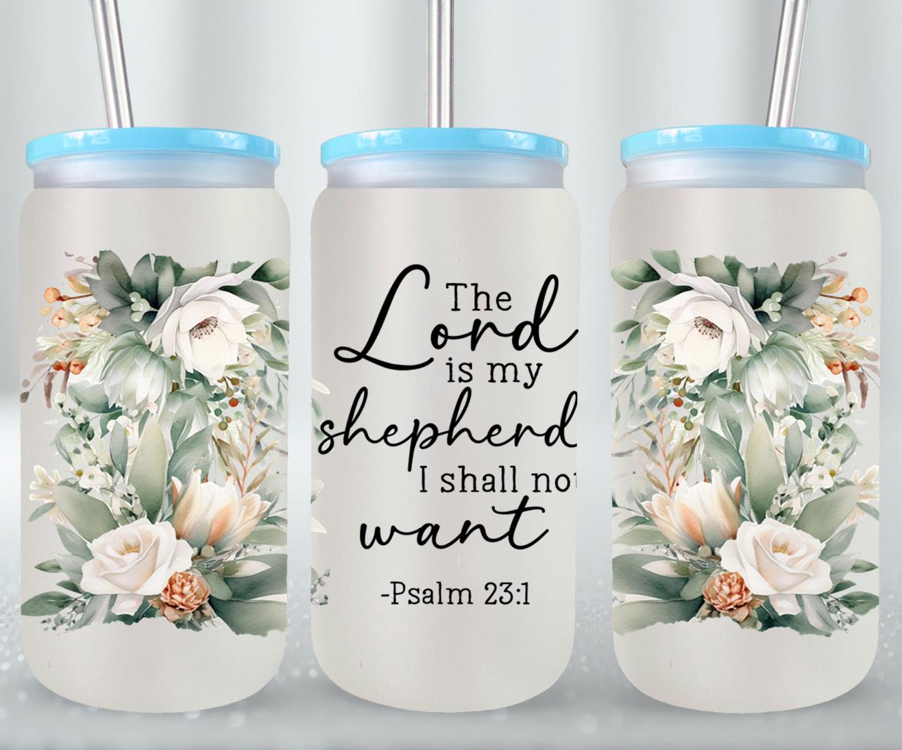The Lord Is My Shepherd-10227 - glass can