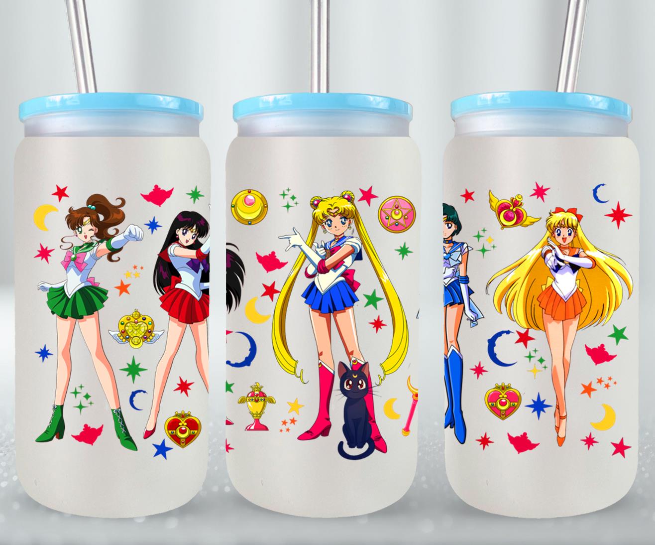 Moon Girls - glass can