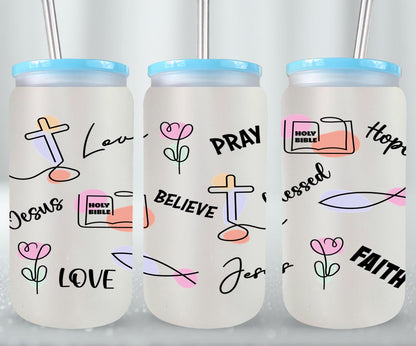 Jesus Love-10212 - glass can