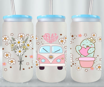 Stay Groovy - glass can