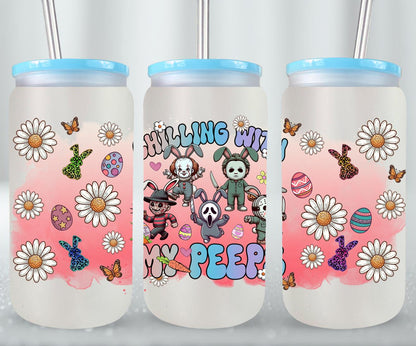 Easter Horror Killer-10329 - glass can