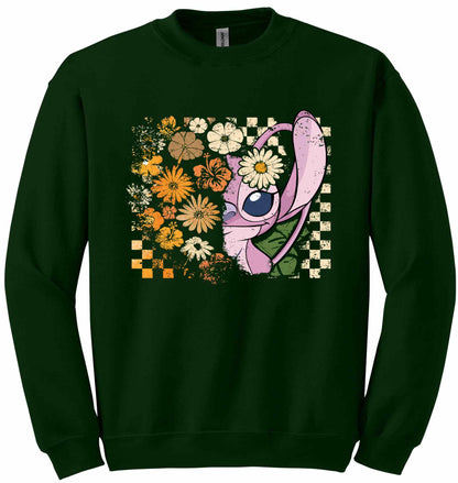 Trick or Treat Pink Alien-11071 - sweatshirt