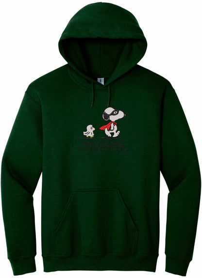 Beautiful positive message Embroidered - hoodie