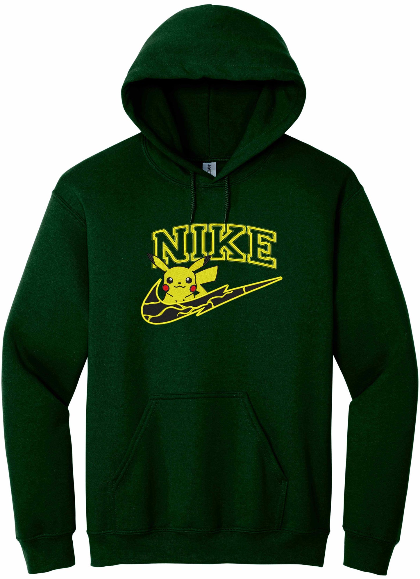 Pikachu Embroidered Logo - hoodie