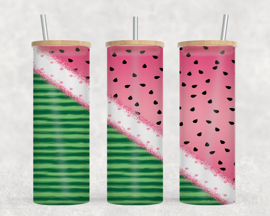 Watermelon Split - glass can