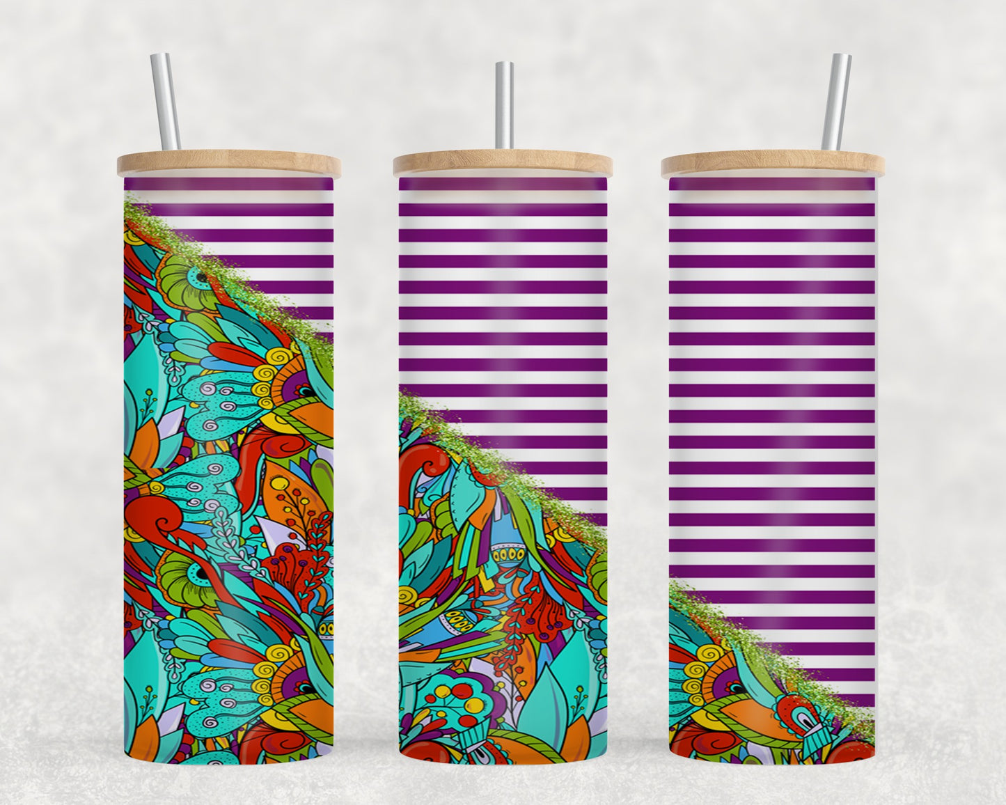 Abstract Flow Split-10553 - glass can