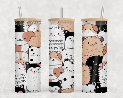 Cute Animals-10542 - glass can