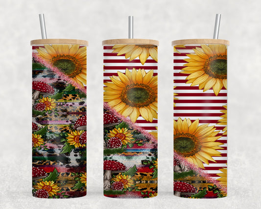 Sunflower Mushroom - glass can