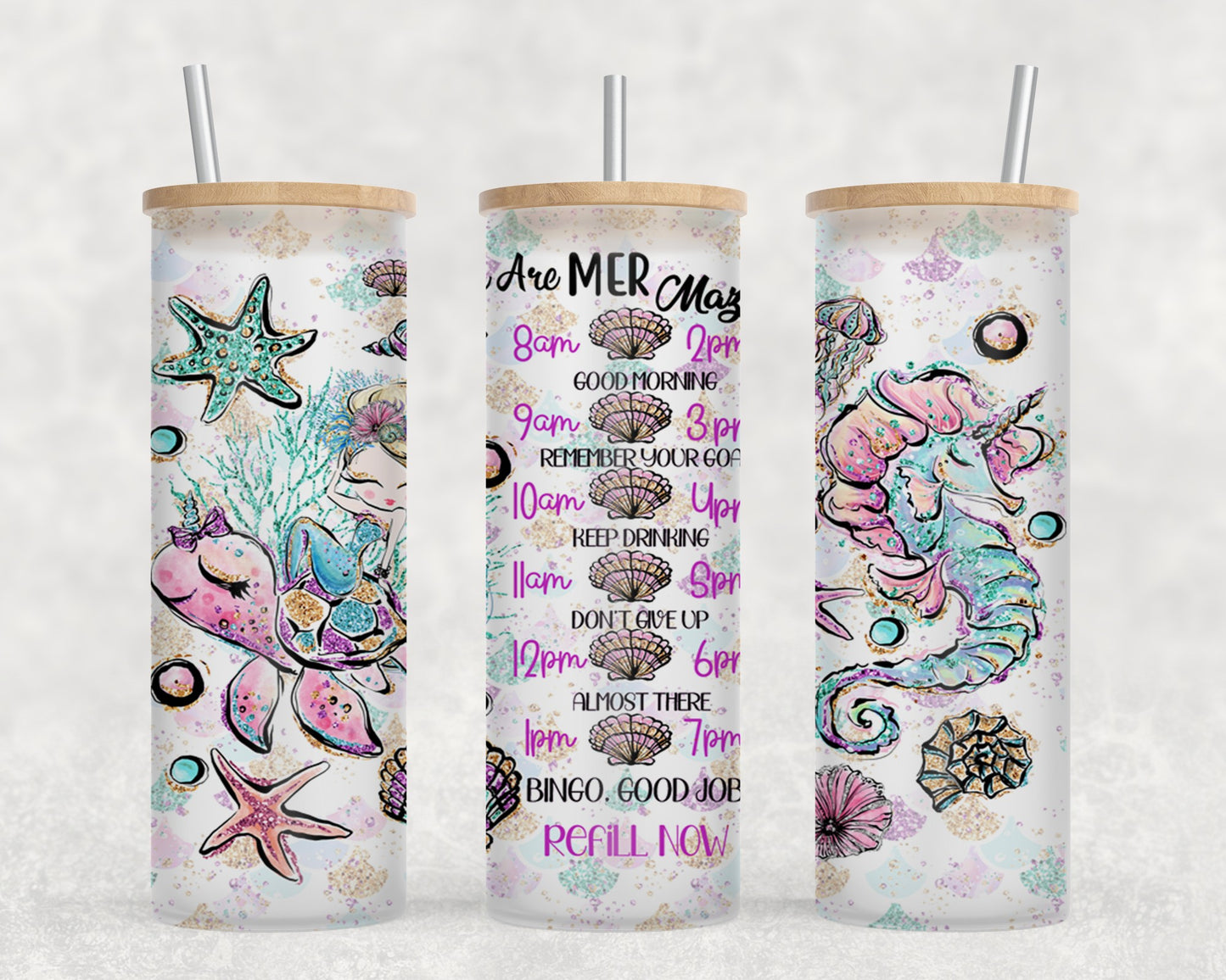 Mermaid Refill-10591 - glass can
