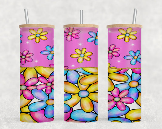 Bubble Gum FLowers-10566 - glass can